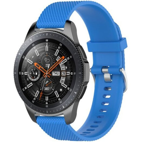 Silicone Texture Strap For Samsung Galaxy Watch 46Mm Version Dodger Blue