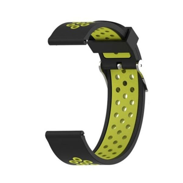 Silicone Watch Band Strap For Amazfit Bip Youth 20Mm Green Yellow