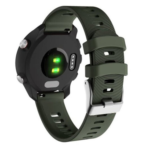 Silicone Watch Band Wrist Strap For Huami Amazfit Gtr 42Mm / Bip Youth Wristband Army Green