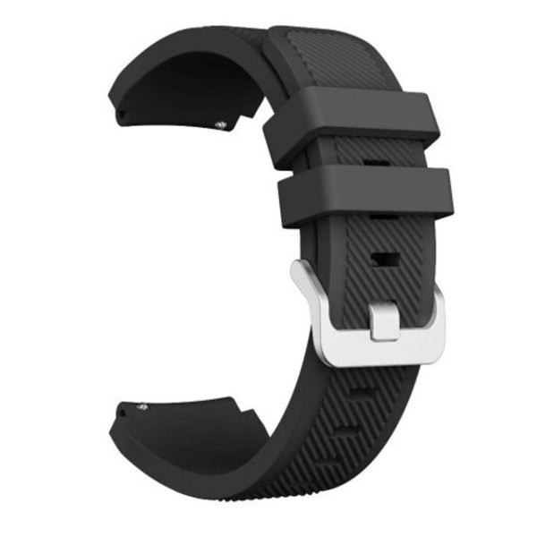 Silicone Watch Band Wrist Strap For Huawei Gt / Honor Magic 2 Pro Black Watch Bands