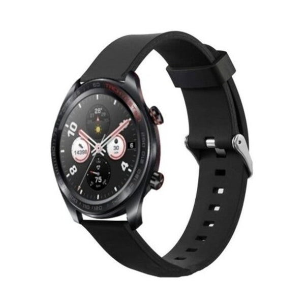 Silicone Watch Band Wrist Strap For Huawei Gt / 2 Pro Honor Magic Black Watch Bands