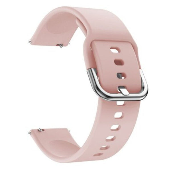 Silicone Watch Band Wrist Strap For Ticwatch E / 2 Huami Amazfit Gtr 42Mm Pink