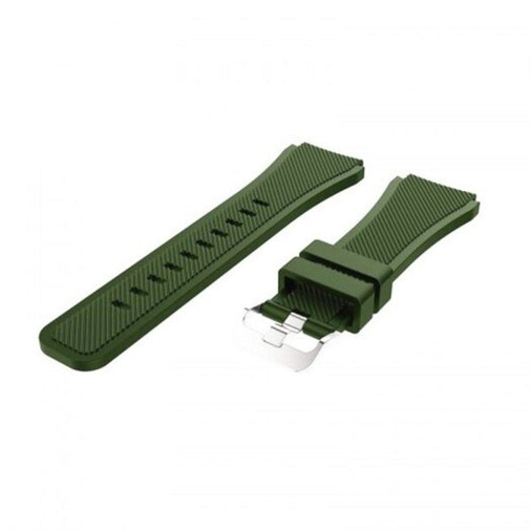 Silicone Watch Band Wrist Strap For Ticwatch Pro / S2 E2 Army Green Watch Bands
