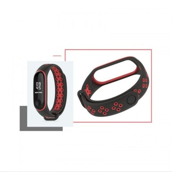 Silicone Watchband Replacement Smart Band Strap Bracelet For Xiaomi Mi 3 Red
