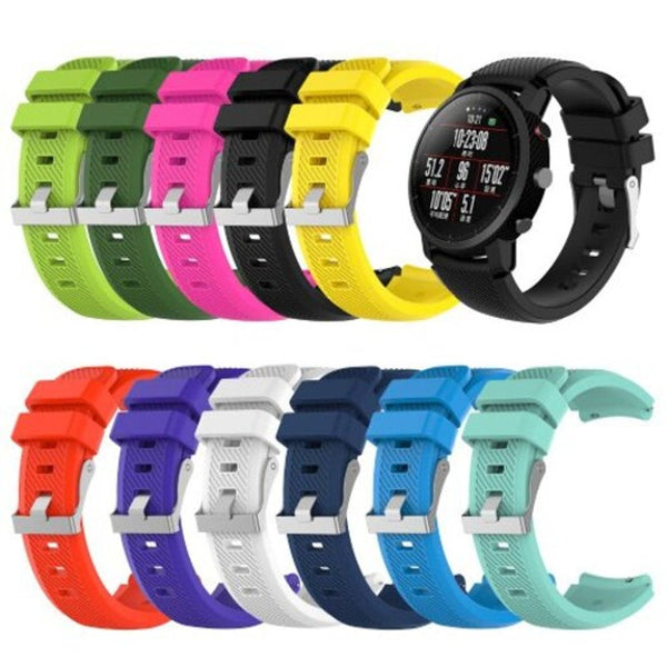 Silicone Watchband Strap For Amazfit Stratos 2 / 2S Black