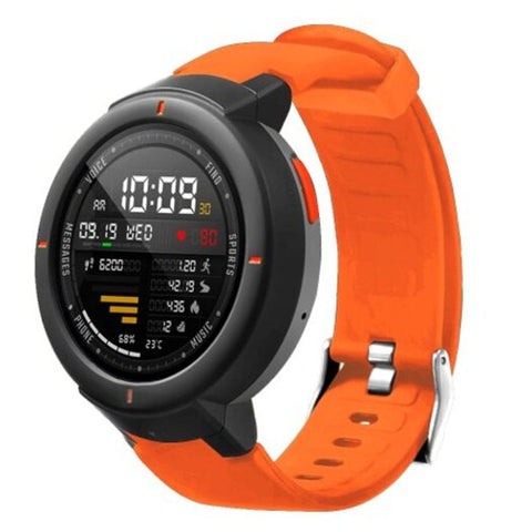 Silicone Watchband Strap For Amazfit Verge A1801 Orange