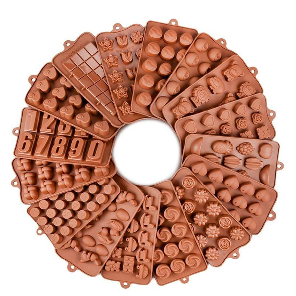 Silicone Chocolate Mold Non Stick Baking Tools Cake Decoration Supplies Sugarcraft & Chocolate Moulds