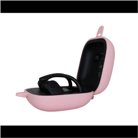 Silicone Headset Cover Wireless Storage Pack For Powerbeats Pro Pink Earbud Cases