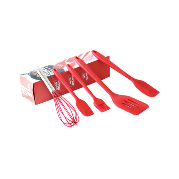 Silicone Kitchenware Set Of 5 Sets Heat Resistant Utensils Cooking Utensils