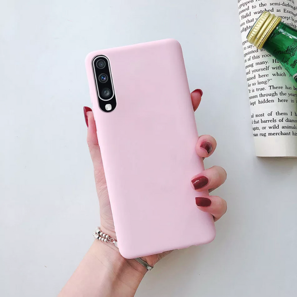Silicone Protective Cover Case For Samsung Galaxy A50 Pink Cases Covers & Skins
