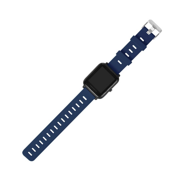 Silicone Watch Band Wrist Strap For Xiaomi Amazfit Pace Stratos 2 / 2S Midnight Blue