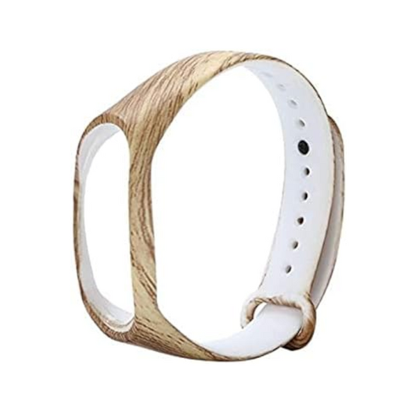 Silicone Watch Strap For Xiaomi Miband 2 Wood Color