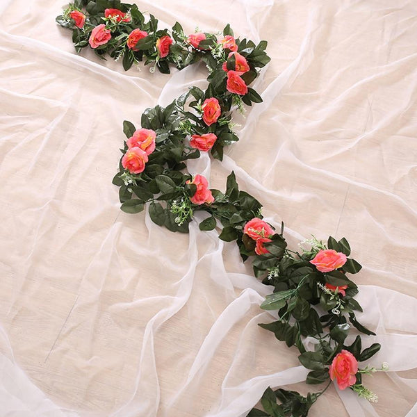 Floral Décor Rose Vine Photo Prop Accessory Artificial Plants Home Decor