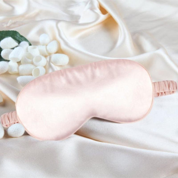 Black Or Pink Pure Silk Eye Mask Soft Sleeping Blindfold Sleep Masks