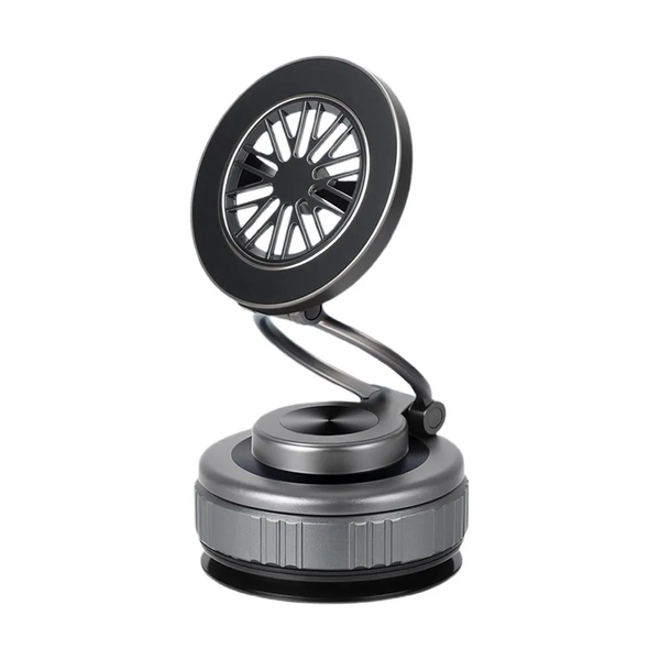 Silver Foldable Vacuum Suction Phone Stand For Navigation And Calls Mounts & Holders