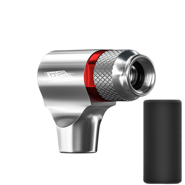 Silver Co2 Bike Tire Inflator With Nozzle Quick Inflation For Road And Mountain Bikes Bike Tools