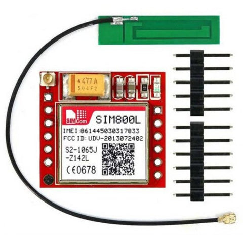 Sim800l Gprs Adapter Plate Gsm Module Microsim Card Core Board Red Other Electrical Equipment