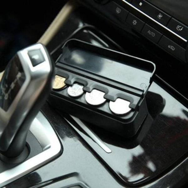 Simple Creative Car Coin Box Black Car Organisers