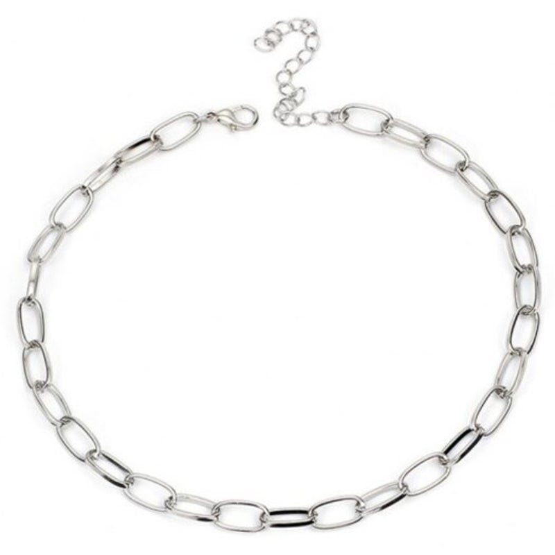 Veile Studios Simple Fashion Metal Ladies Personality Necklace Platinum 3711Cm Necklaces & Pendants