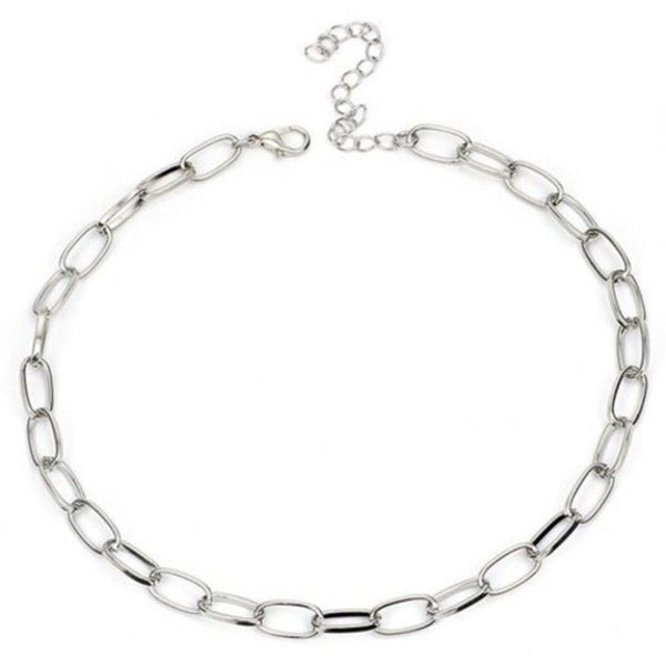 Veile Studios Simple Fashion Metal Ladies Personality Necklace Platinum 3711Cm Necklaces & Pendants