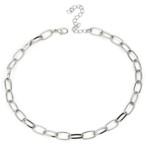 Veile Studios Simple Fashion Metal Ladies Personality Necklace Platinum 3711Cm Necklaces & Pendants