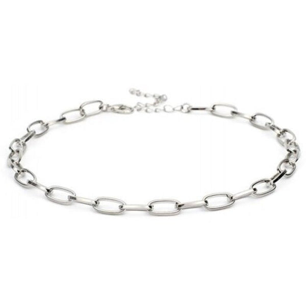 Veile Studios Simple Fashion Metal Ladies Personality Necklace Platinum 3711Cm Necklaces & Pendants