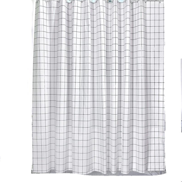 Simple Grid Shower Curtain Shower Curtains