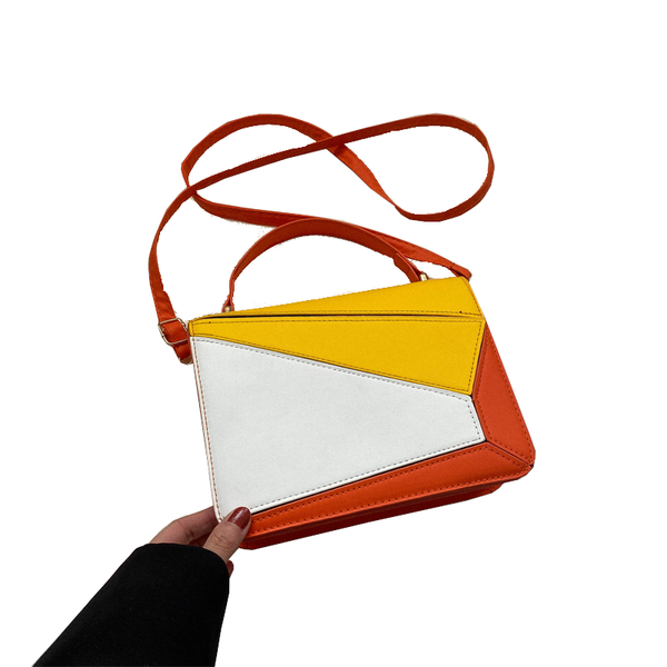 Simple Fashion Crossbody Shoulder Bag Colour Contrast Women's Bags & Handbags