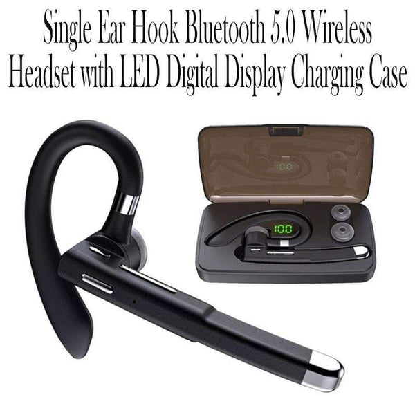 Headsets & Earpieces Headphones Single Ear Comfortable Bluetooth 5.0 Wireless Headset With Led Digital Display
