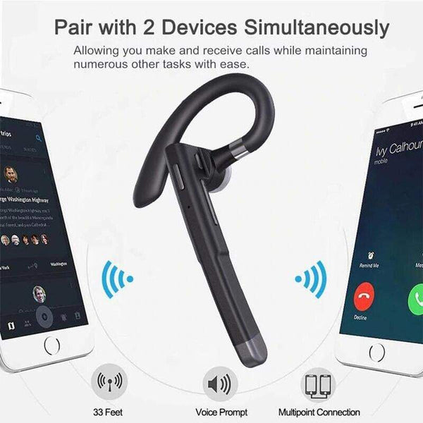 Headsets & Earpieces Headphones Single Ear Comfortable Bluetooth 5.0 Wireless Headset With Led Digital Display