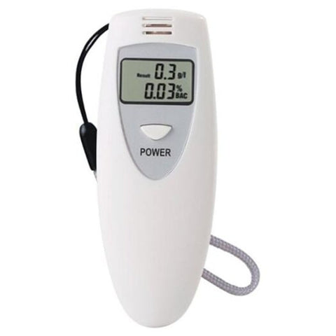 Single Screen White Alcohol Tester Concentration Detector Breathable Electronic Breathalysers