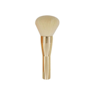 Single Makeup Brush Metal Handle Whitewashed Tool Gold