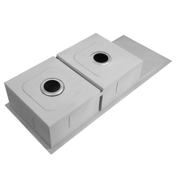 Cefito 111Cm X 45Cm Stainless Steel Kitchen Sink Under/Top/Flush Mount Silver Kitchen Sinks