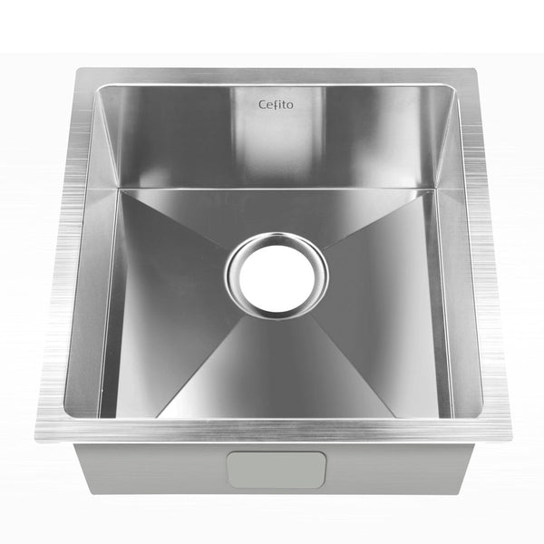 Cefito 51Cm X 45Cm Stainless Steel Kitchen Sink Under/Top/Flush Mount Silver Kitchen Sinks
