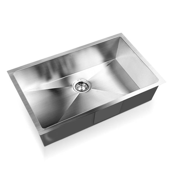 Cefito 70Cm X 45Cm Stainless Steel Kitchen Sink Under/Top/Flush Mount Silver Kitchen Sinks