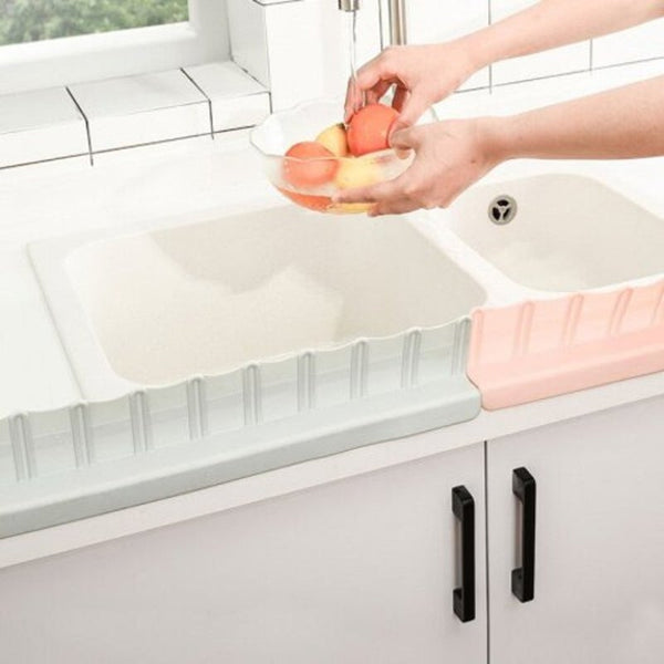 Sink Water Splash Guard Kitchen Bathroom Splashproof Baffle Board Washing Tools Supplies Pink