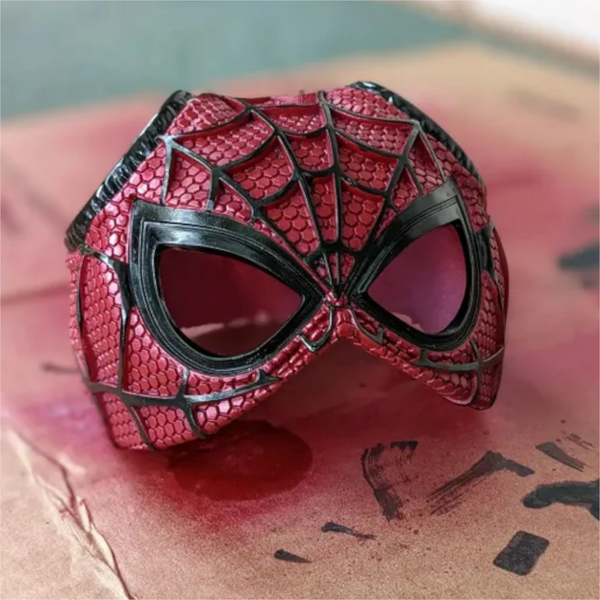 Elosung Size M Black And Red Stitching Diy 3D Printed Spider Man Cat Mask Mini Decorative Half Face For Pets Dog Clothing & Shoes