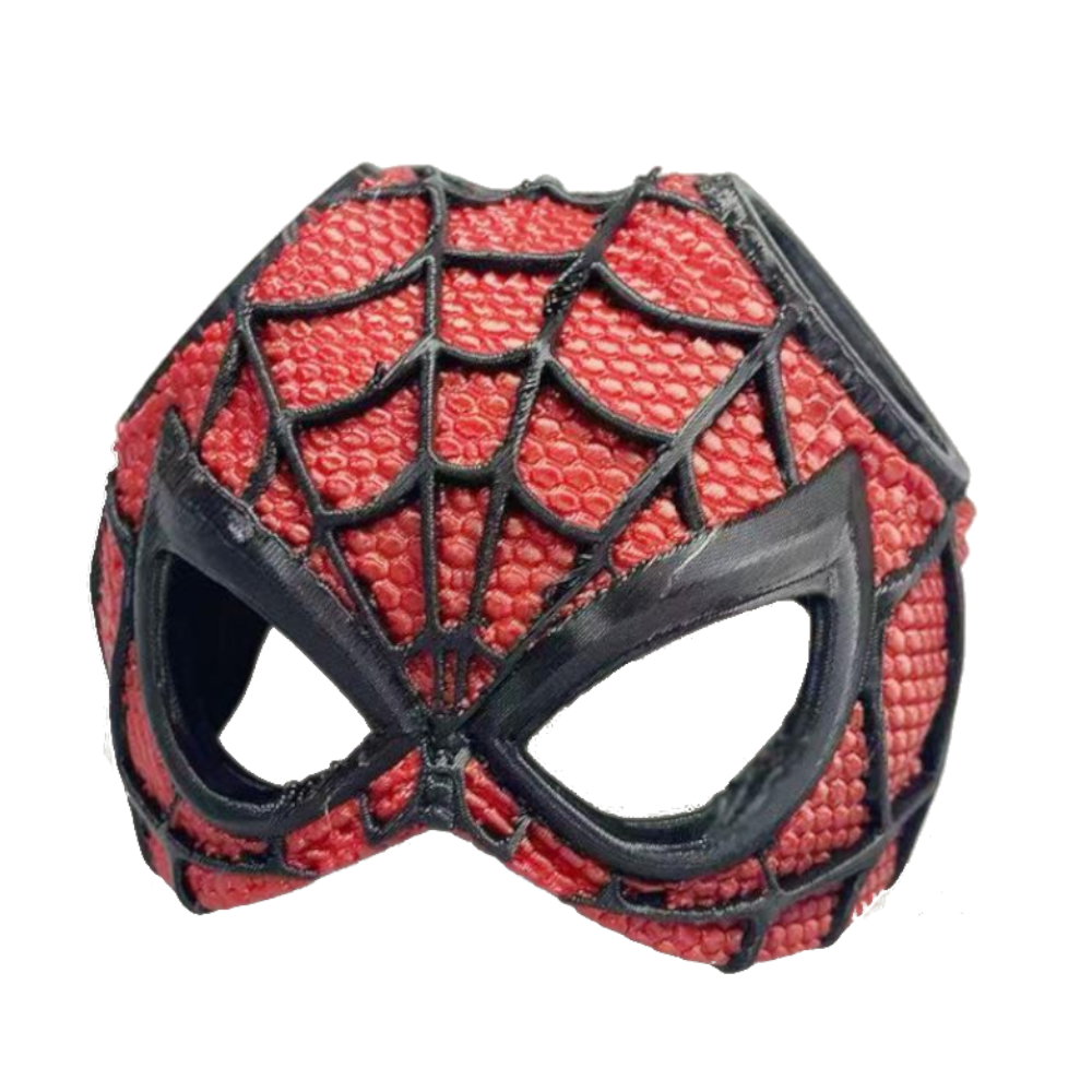 Elosung Size Black And Red Stitching Diy 3D Printed Spider Man Cat Mask Mini Decorative Half Face For Pets Dog Clothing & Shoes