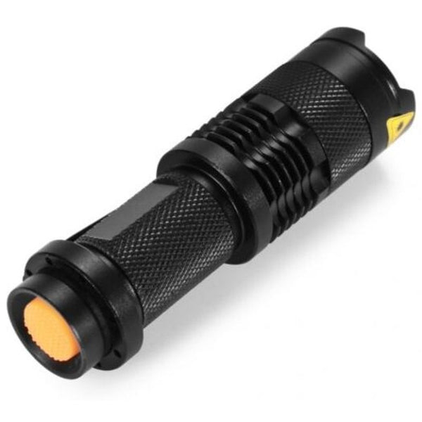 Sk68 Cree Q5 350Lm Zoomable Led Flashlight Black Flashlights