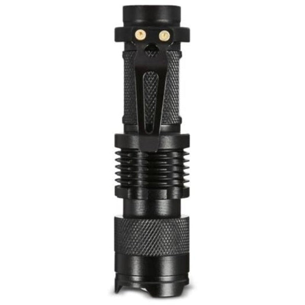 Flashlights Sk68 Cree Q5 350Lm Zoomable Led Flashlight Black