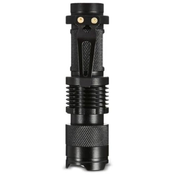 Sk68 Cree Q5 350Lm Zoomable Led Flashlight Black Flashlights