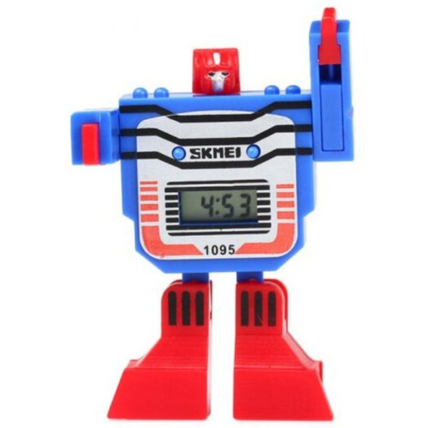 Skmei 1095 Robot Dial Led Watch With Rubber Band For Children Blue