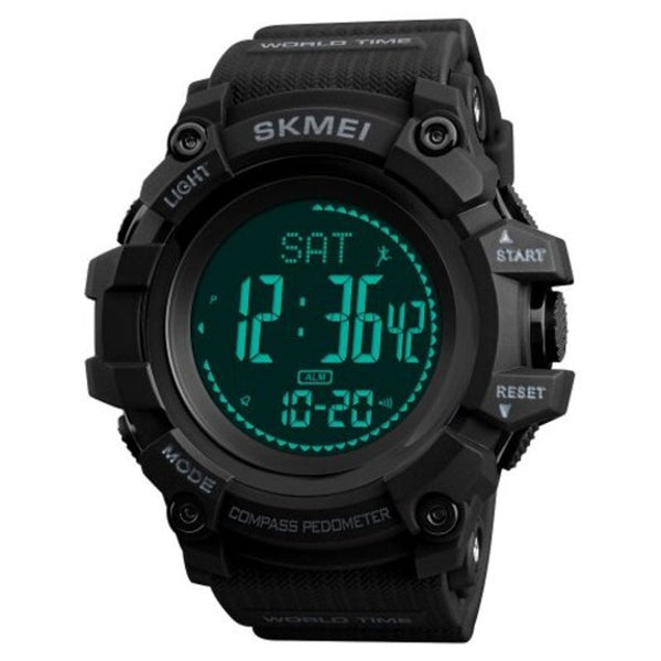 Veile Studios Skmei Fashion Sports Outdoor Multifunctional Waterproof Tide Compass Watch Black Watches
