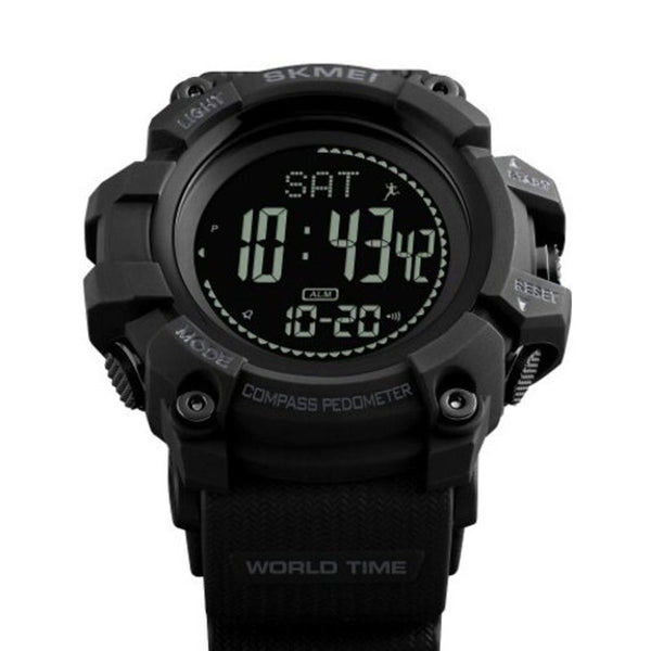 Veile Studios Skmei Fashion Sports Outdoor Multifunctional Waterproof Tide Compass Watch Black Watches