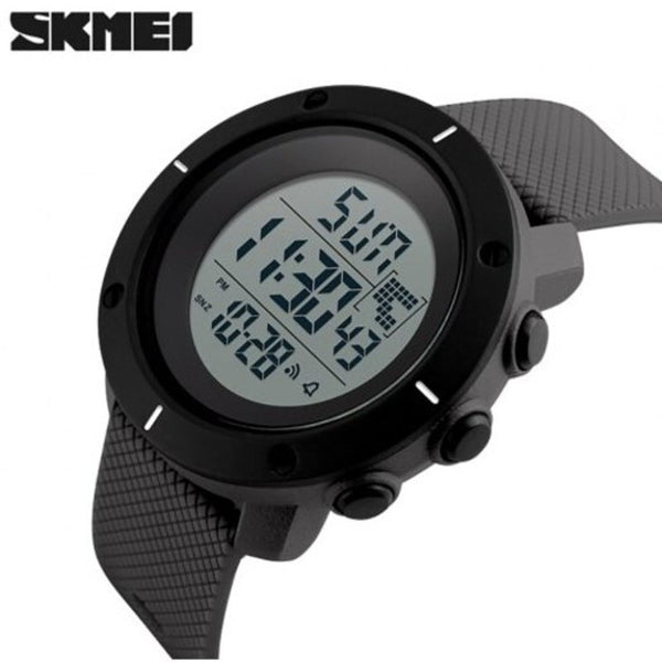 Veile Studios Skmei Men Big Dial Sports Multifunction Chronograph Gray Watches