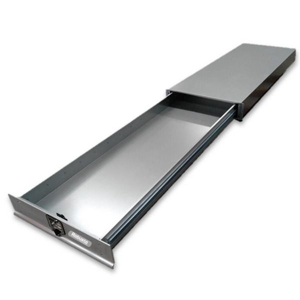 Robusto Under Tray Tool Box Trundle Drawer 1500 Mm Ute Dual Extra Cab Toolbox Tool Storage Organisers
