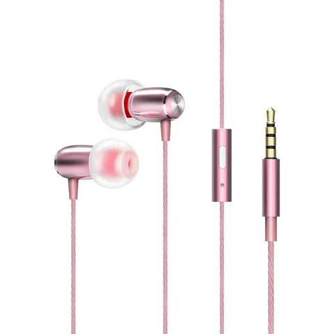 Pink Sleep Headphones In Ear Soft Silicone Earbuds 3.5Mm Noise Cancelling Headset Line Control With Mic For Ios Android Smart Phones Wired Earphones