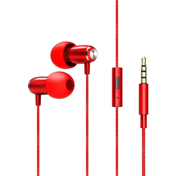 Red Sleep Headphones In Ear Soft Silicone Earbuds 3.5Mm Noise Cancelling Headset Line Control With Mic For Ios Android Smart Phones 4 Wired Earphones