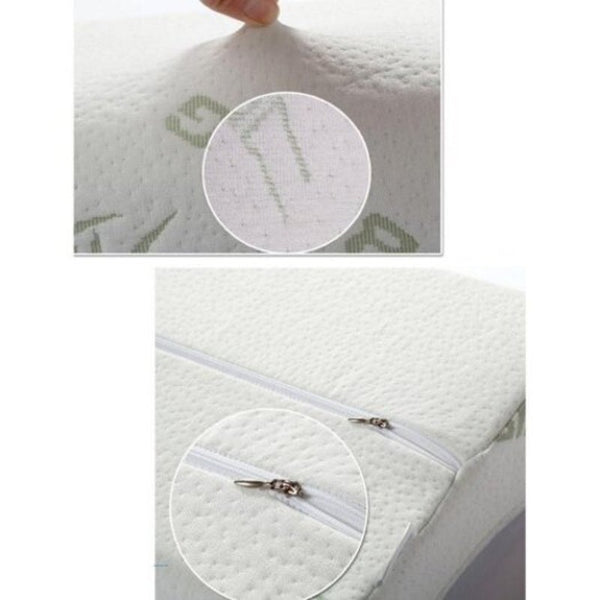 Sleeping Bamboo Memory Foam Orthopedic Pillow Pillows Oreiller Beige 50X30x7cm