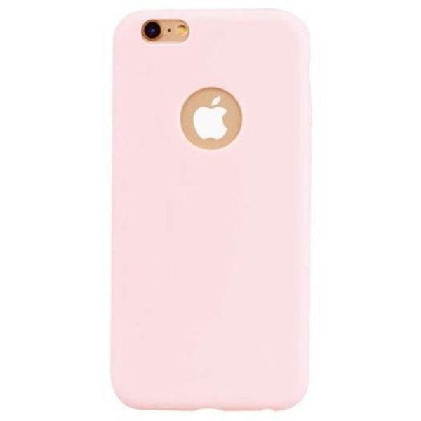Slim Tpu Candy Color Mobile Phone Case For Iphone 6 / 6S Pink Cases Covers & Skins